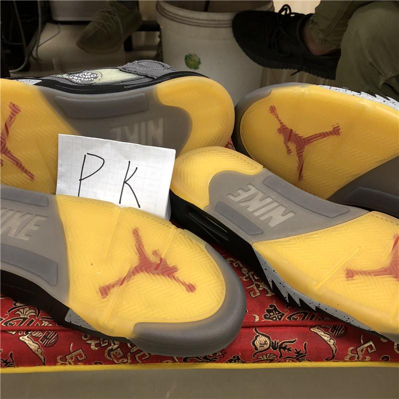 PK GOD Jordan 5 Retro Off-White Black CT8480 retail materials ready to ship